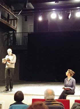 Lecture mise en scène Petites fugues 2017 espace Frichet à Luxeuil - Photo:Anne Buisson