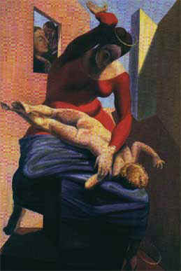 La Vierge corrigeant l'enfant Jsus, Max Ernst